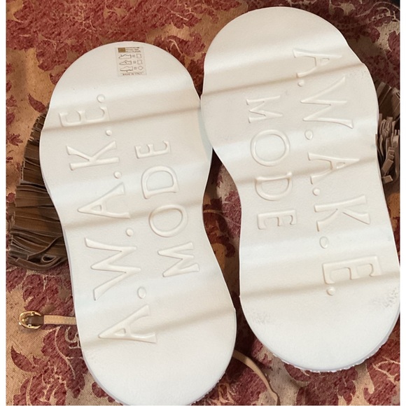 A.W.A.K.E MODE ~Asymmetric Delta Tassel Sandal (NWT) - Picture 3 of 16